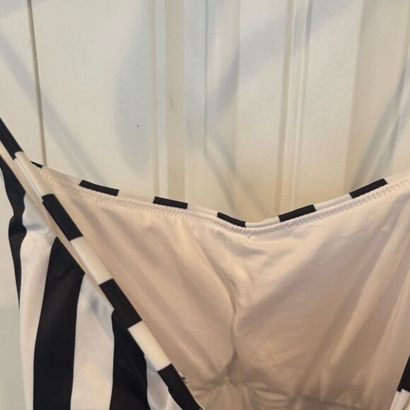Victoria’s‎ Secret Flamingo Striped One Piece Swimsuit Size Large - Picture 9 of 11